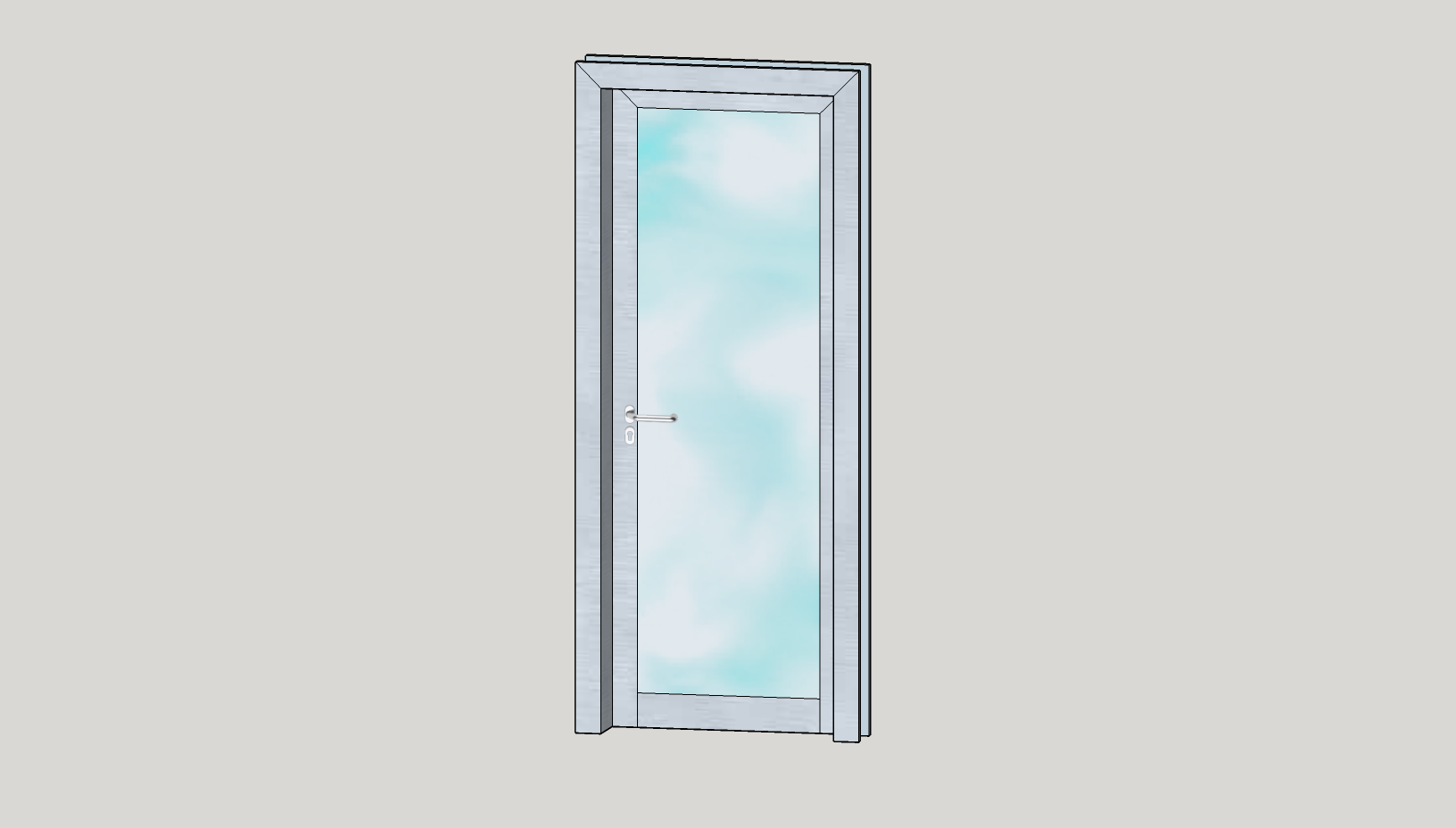 Porta interna a battente 2 ante asimmetriche in laminato plastico